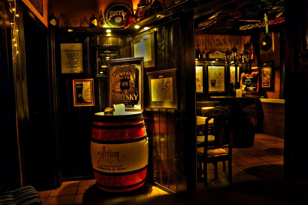 Interior de um pub irlandês