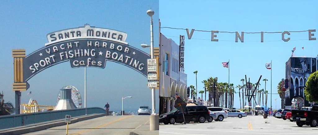 Visite as praia de Santa Monica e Venice na cidade de los angeles.