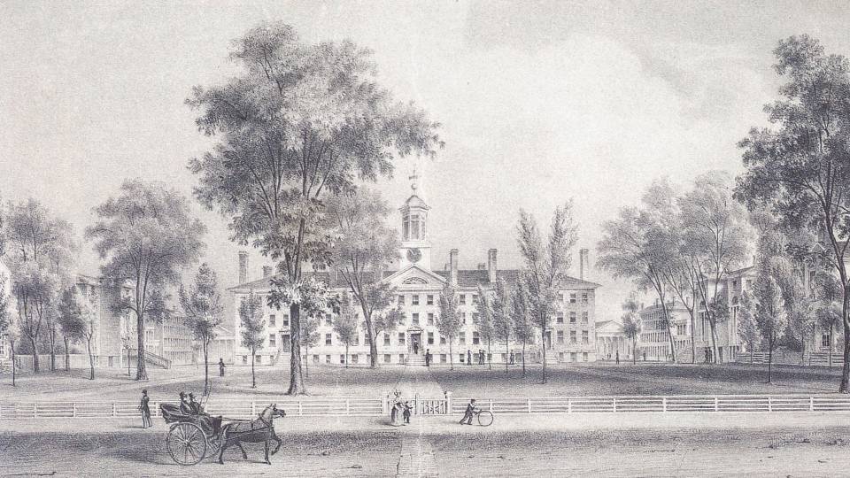 A história da universidade de Princeton: preto e branco