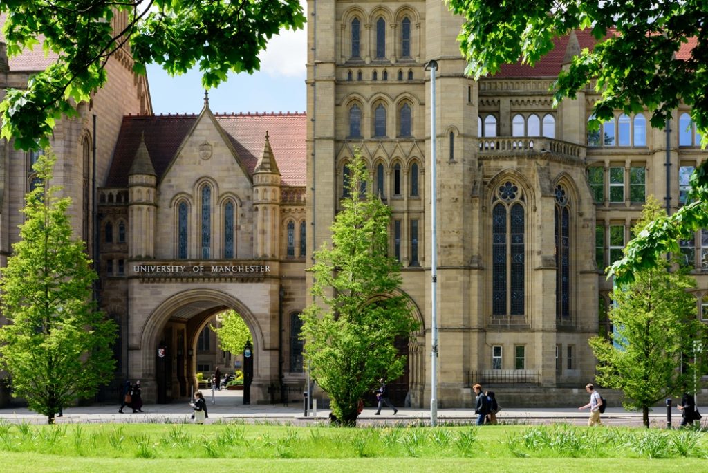 Imagem externa da Universidade de Manchester
