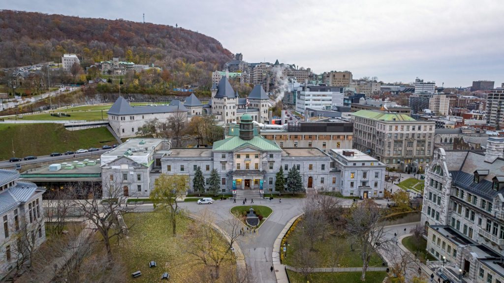 Visão aérea da Universidade McGill